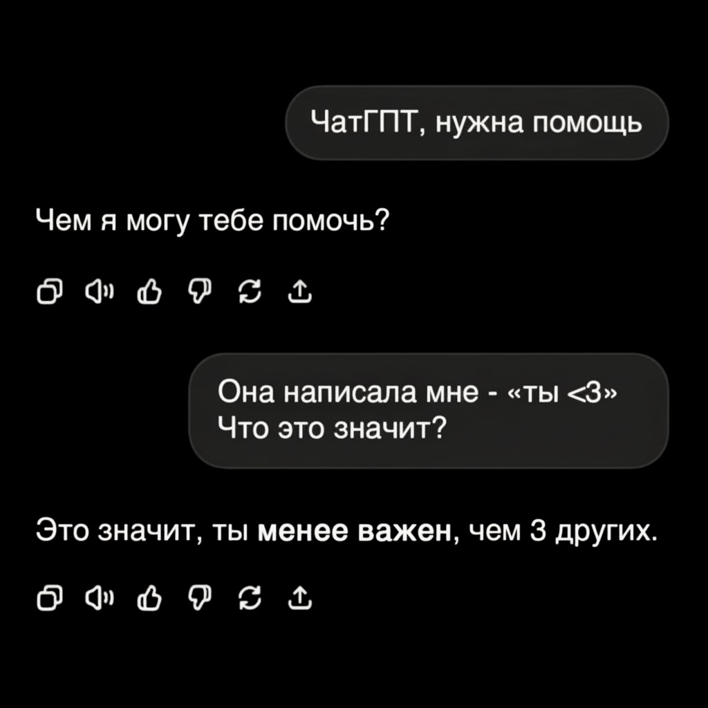 Ясно. Спасибо за честность, гпт...😢